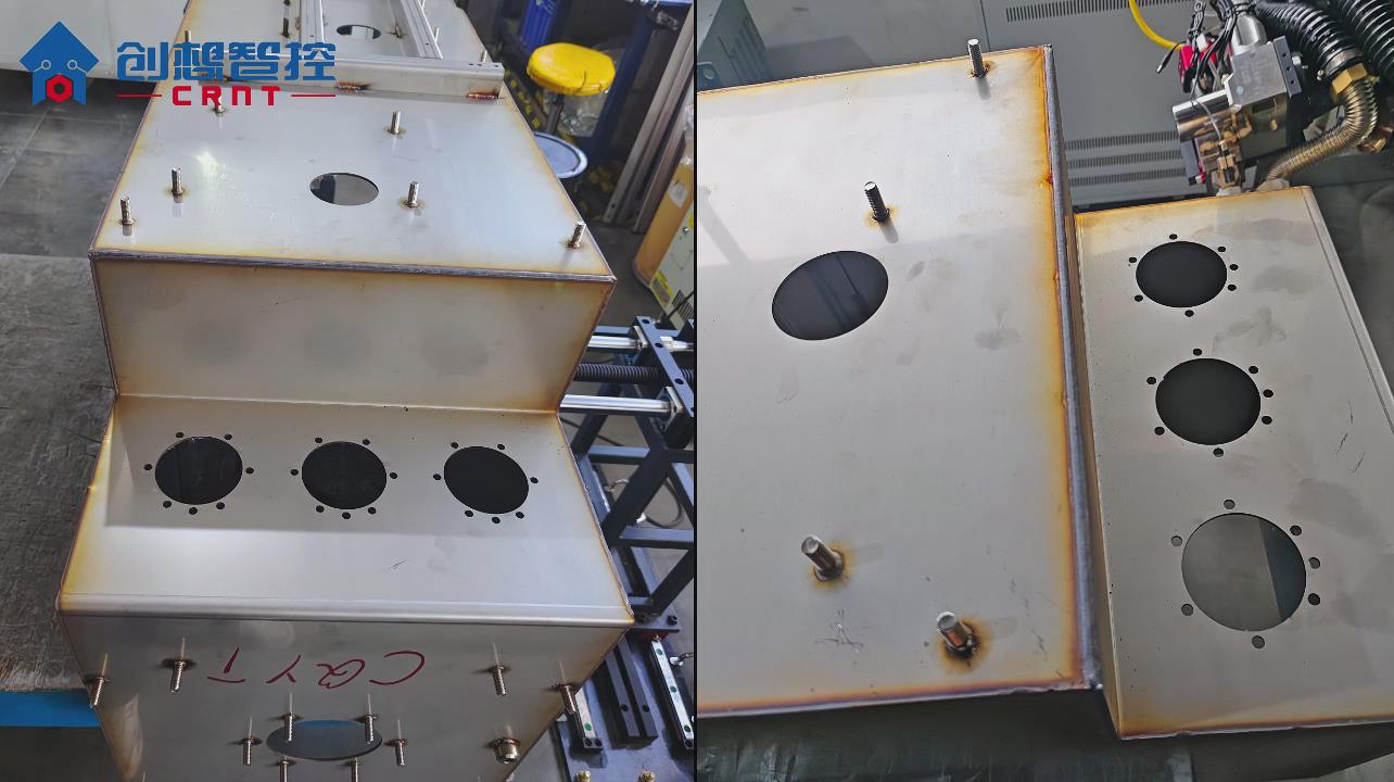 ky体育焊缝激光跟踪系统协同发那科机器人在箱体焊接自动化的应用